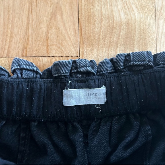 Zara Girls (12) Black Jeans with Elastic Waist - Picture 3 of 3